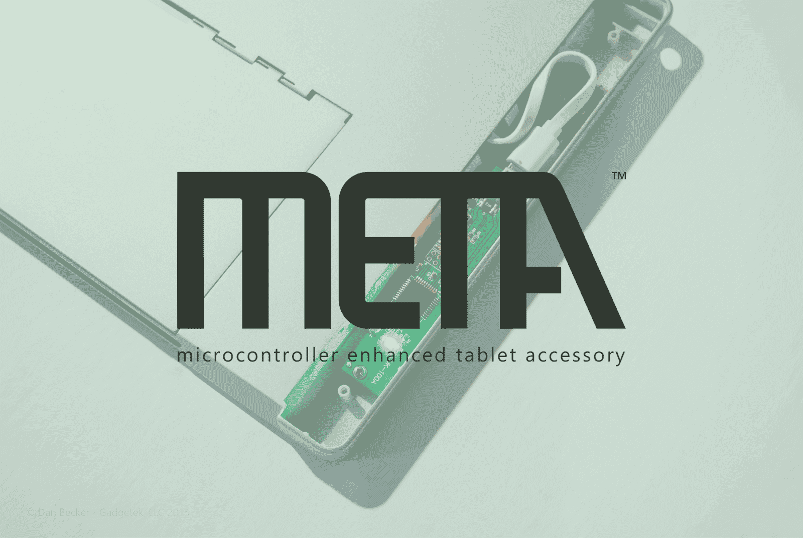 META tablet accessory product render
